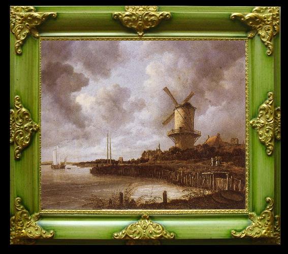 framed  Jacob van Ruisdael The mill by District by Duurstede, Ta119-2